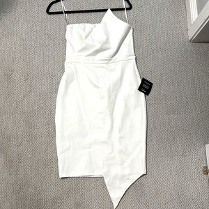 Lulu’s Queen of the City White Strapless Bodycon Dress